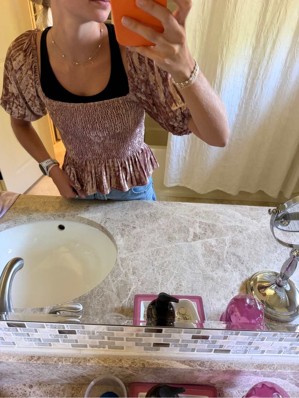 En Saison smocked top